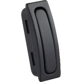 Obrázek produktu pro Sklopná úchytka Juno šířka 17 mm, výška 50 mm, zinek černý mat