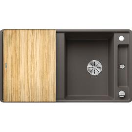 Artikelbild für BLANCO flächenbündige Spüle Axia III 5 S-F Vulkangrau inkl. Esche Schneidbrett