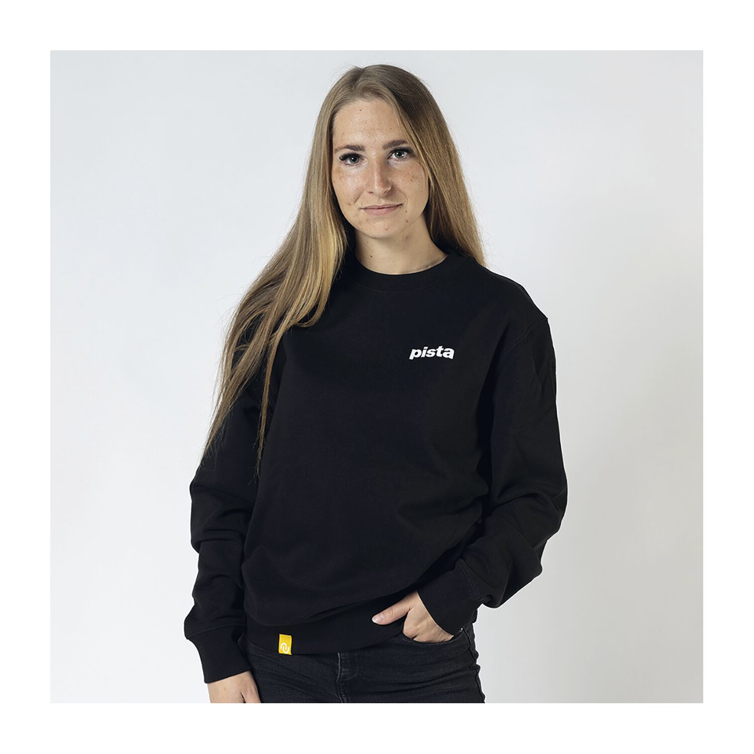 hello yellow sweater pista schwarz