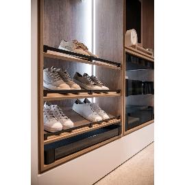 Artikelbild für CONERO Schuhreling Breite 1114 mm, Höhe 38 mm, Aluminium schwarz