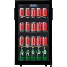 Artikelbild für SILVA Stand-Getränkekühlschrank G-KS 1696 sw mit Glastür Schwarz