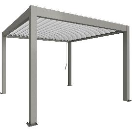 Artikelbild für BIOHORT Pergola Gr. 3,5 x 3,5 quarzgrau/weiß