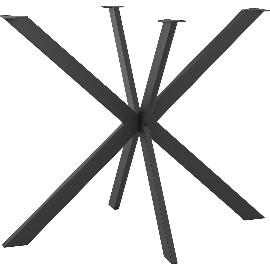 Artikelbild für Tischgestell Etsi sternförmig, Länge 890 mm, Stahl schwarz strukturiert