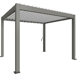 Artikelbild für BIOHORT Pergola Gr. 3,5 x 3 quarzgrau/weiß