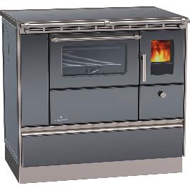 Artikelbild für LOHBERGER Festbrennstoffherd Rega 90, Anthrazit-metallic