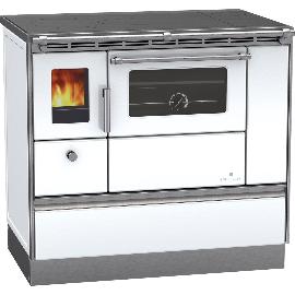 Artikelbild für LOHBERGER Festbrennstoffherd Rega 90, Weiß