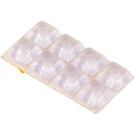 Artikelbild für Prellpuffer 15x15 mm 8 Stk. transparent