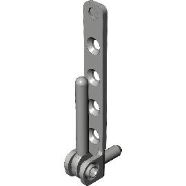 Slika artikla za Kotni tečaj EL.K.6-3-16.WS WINKHAUS, simetrični, 100 kg, bel