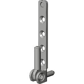 Slika artikla za Kotni tečaj ESV.6-3-16.SL/WS WINKHAUS, simetrični, 100 kg, srebrn/bel