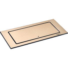 Slika artikla za EVOline BackFlip vtičnica, 2 Schuko vtičnici, USB-C polnilnik, videz medenine