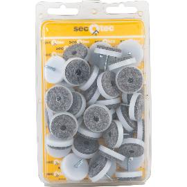 Artikelbild für SECOTEC Gleitnägel mit Filz zum Schrauben ø28 mm 40 Stk