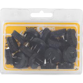 Artikelbild für SECOTEC Gleitnägel Puntak 25 mm mit Filz zum Nageln schwarz 20 Stk.