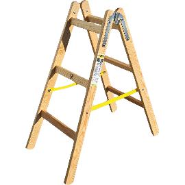 Artikelbild für JUST Holz Stehleiter Sprossen=3 Länge=1,06 m mit Gurt