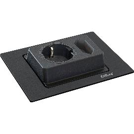 Immagine dell'articolo per EVOline Spin, 1 presa Schuko, presa Euro, nero opaco