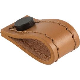 Artikelbild für Knopf Marse Breite 18 mm, Höhe 38 mm, Leder hellbraun