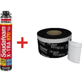 Slika artikla za SOUDAL Aktion:   30 x SWS Outside Extra 70mm+ 24 Stück Soudal Profischaum Gun