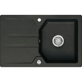 Artikelbild für SYSTEMCERAM Einbauspüle Solva 80, 800 x 510mm, Nigra, reversibel