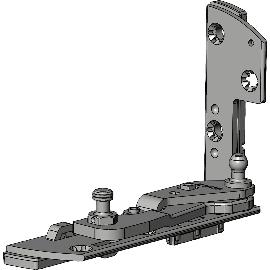 Slika artikla za WINKHAUS kotni ležaj EL.K.IF-N.205.RS 13V KBE/KÖMMERLING/TROCAL, desni, srebrn