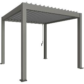 Artikelbild für BIOHORT Pergola Gr. 3 x 3 quarzgrau/silber