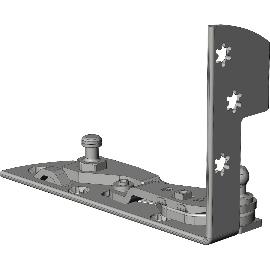 Artikelbild für WINKHAUS Ecklager EL.H.IF-N.29-13-12.LS Eurofalz 29 mm 13V silber links
