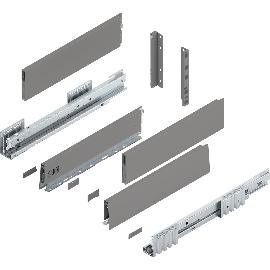 Artikelbild für BLUM MERIVOBOX SET Höhe E-Boxcap BLUMOTION B, 40kg, NL 400, Indiumgrau
