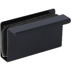 Artikelbild für SISO Glastürgriff geeignet für Glasstärke 4 - 6 mm, Stahl schwarz