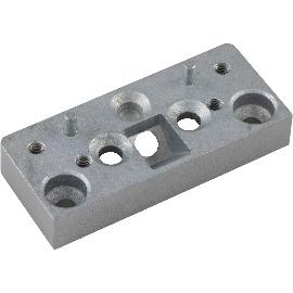 Artikelbild für MARCHESI Distanzplatte für Zusatzschloss, 12 mm, Zinkdruckguss silberfärbig