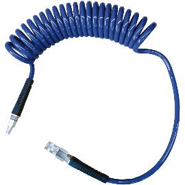 Artikelbild für Spiralschlauch 4 m aus Polyurethan 6,5 x 10 mm mit 2 x 1/4" AG