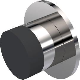 Obrázek produktu pro KWS stěnový dveřní doraz 2007 ø 50 mm, nerez ocel leštěná