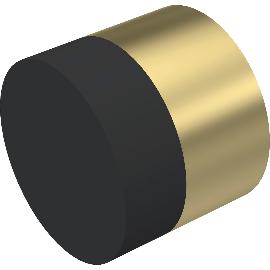 Obrázek produktu pro KWS nástěnný doraz dveří 2008 ø 30 mm, matná mosaz