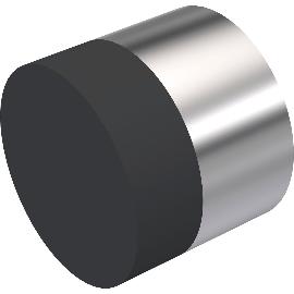 Obrázek produktu pro KWS stěnový dveřní doraz 2008 délka 30 mm, nerez ocel matná