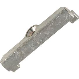 Artikelbild für GU Rollzapfen-Schließplatte Secury R4 für PVC, PROFINE 76/88MD, Stahl silber