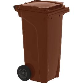 Artikelbild für Mülltonne 120 Liter Kunststoff braun Urban