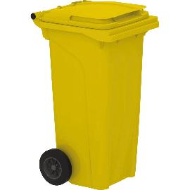 Artikelbild für Mülltonne 120 Liter Kunststoff gelb Urban