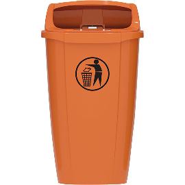 Artikelbild für Papierkorb Optima 50 Liter orange