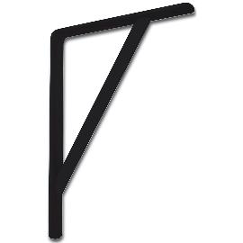 Obrázek produktu pro Konzole pro vysoké zatížení - výztuha, v. 295 mm hl. 205 mm, ocel černá pr. lak.