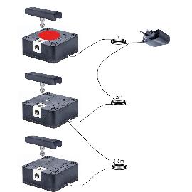 Obrázok pre SOLO Bluetooth - elektronický zámok, set - 3 čelá, zamak/čierny plast