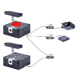 Obrázok pre SOLO elektronický zámok set 2 čelá 125 kHz, zamak/čierny plast