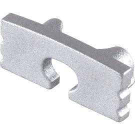 Slika artikla za Zaključna kapa BLine-S ON z izvrtino, barva aluminija