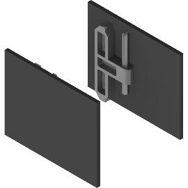 Artikelbild für HELM GT-L Abdeckkappen-Set mit Abstandsprofil 9 mm schwarz matt