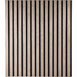 Obrázek produktu pro Designový panel MDF masiv s měkkou hranou dub přírodní surový/černý