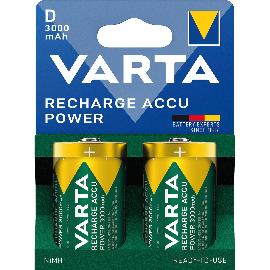 Artikelbild für VARTA Batterie Recharge Akku Power HR20/D 1,2 Volt 3000 mAh (2 St)