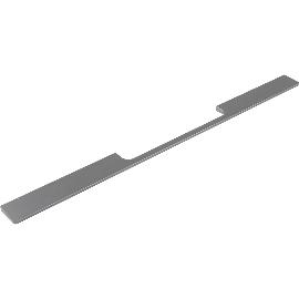 Imagine produs pentru Maner Nova, interax 224/446 mm, latime 496 mm, aluminiu gri