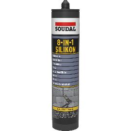 Artikelbild für SOUDAL  8-IN-1-Silikon schwarz matt  300 ml