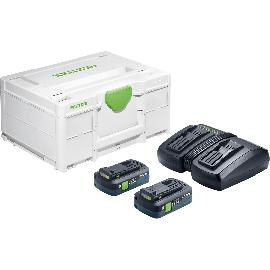 Artikelbild für FESTOOL Akku-Starterset SYS 18 Volt / 2 x 4,0 Ah TCL 6 DUO