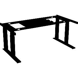 Artikelbild für Tischgestell Worktec 4-Säulen elektrisch verstellbar Breite 1800 mm Schwarz