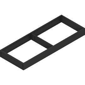 Artikelbild für BLUM AMBIA-LINE Schubkastenrahmen breit, NL550mm, Stahl Carbonschwarz matt