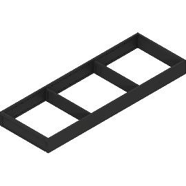 Artikelbild für BLUM AMBIA-LINE Schubkastenrahmen breit, NL600mm, Stahl Carbonschwarz matt