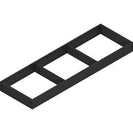 Artikelbild für BLUM AMBIA-LINE Schubkastenrahmen breit, NL650mm, Stahl Carbonschwarz matt