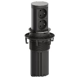 Obrázek produktu pro BACHMANN zásuvkový prvek Elevator 2, 2 x zásuvka, nerez efekt